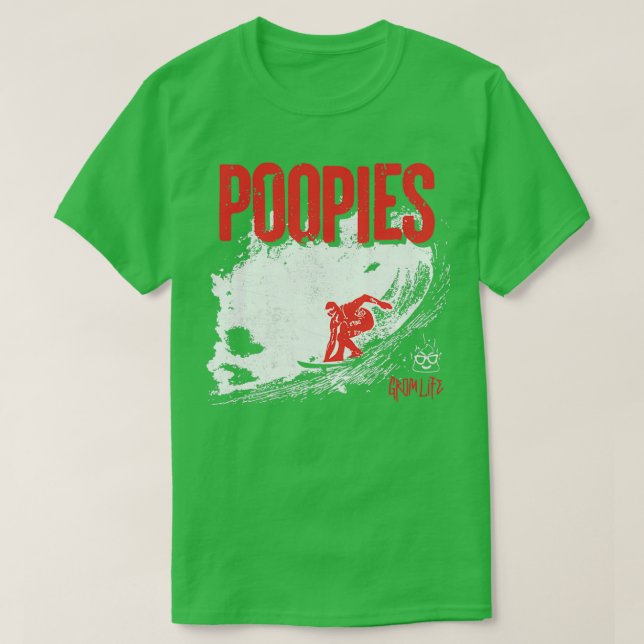 Poopies Merch Wave T T Shirt (Design framsida)