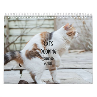 Pooping Cats Calendar 2026 Kalender