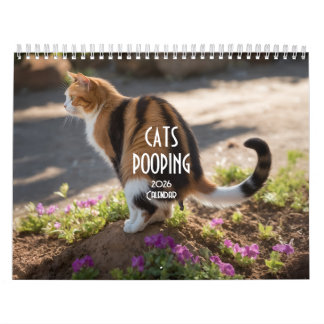 Pooping Cats Calendar 2026 Kalender