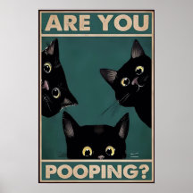 Pooping?Funny Svarta katter