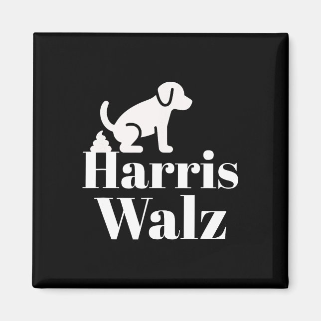 Pooping on Harris Wheimer Funny Magnet (Framsidan)