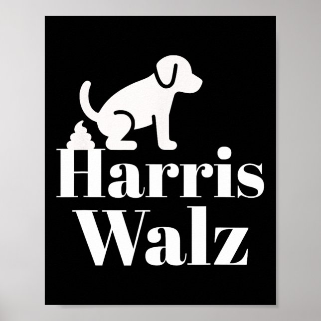 Pooping on Harris Wheimer Funny Poster (Framsidan)