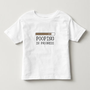 Pooping pågående bebist-skjorta tröja