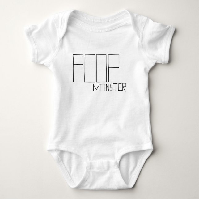 poopmonster t-shirt (Framsida)