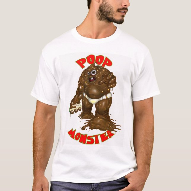 poopmonster t-shirt (Framsida)