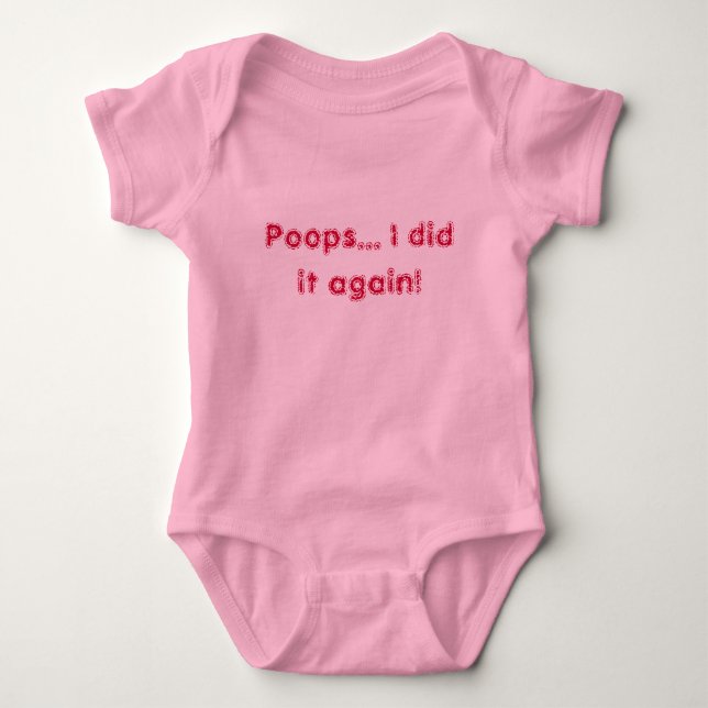 Poops…, Jag gjorde den igen! T-shirt (Framsida)