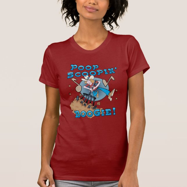 PoopScoopin Boogie! Liten och nätt T-tröja för Tee Shirt (Framsida)
