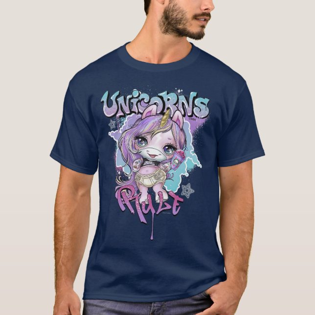 Poopsie Slime Surprise Unicorns Rule T Shirt (Framsida)