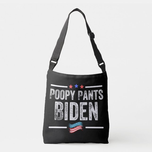 Poopy Byxor Biden Axelväska (Framsida)
