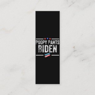 Poopy Byxor Biden Lojalitetskort