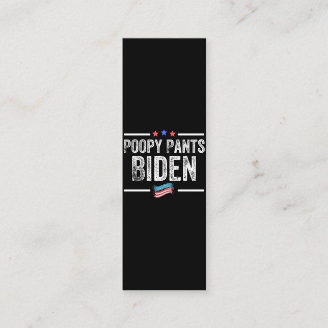 Poopy Byxor Biden Lojalitetskort (Framsida)