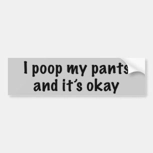 Poopy byxor bildekal
