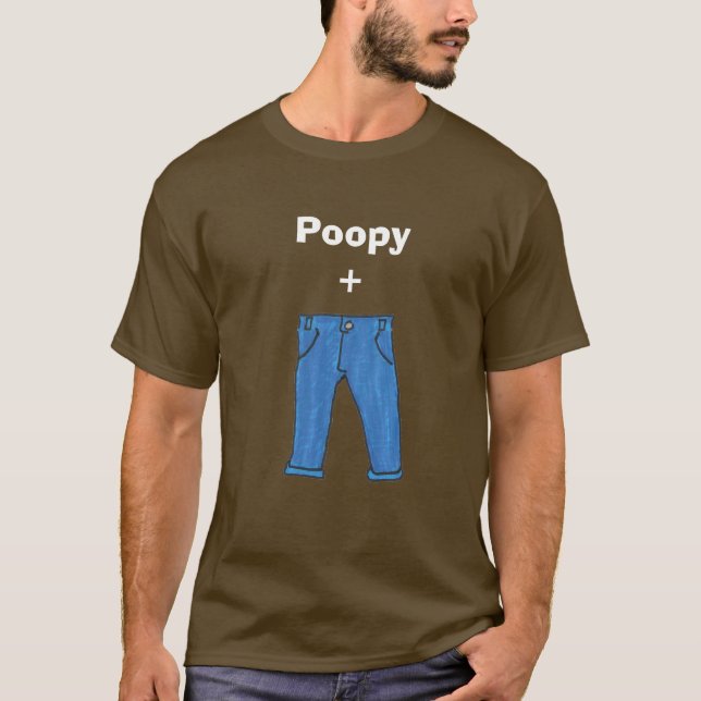 Poopy flåsar t-skjortan tee shirt (Framsida)