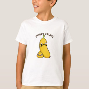 Poopy Fruktig Funny Fruit Banana Pun T Shirt