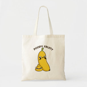 Poopy Fruktig Funny Fruit Banana Pun Tygkasse