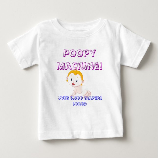 "Poopy maskin!", Begynna T-tröja Tee (Framsida)