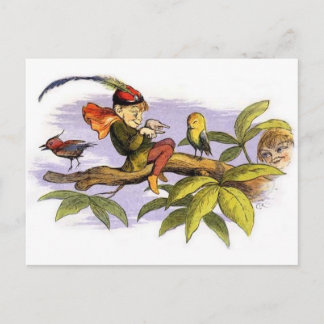 Poor_Little_birdie_teased_by_Richard_Doyle Vykort