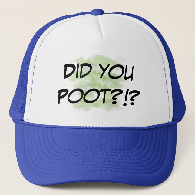 Poot? Novelty Gag Gift Hat Keps (Framsida)