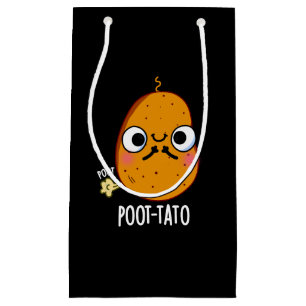 Poot-tato Funny Farting Potato Pun Mörk BG