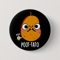 Poot-tato Funny Farting Potato Pun Mörk BG