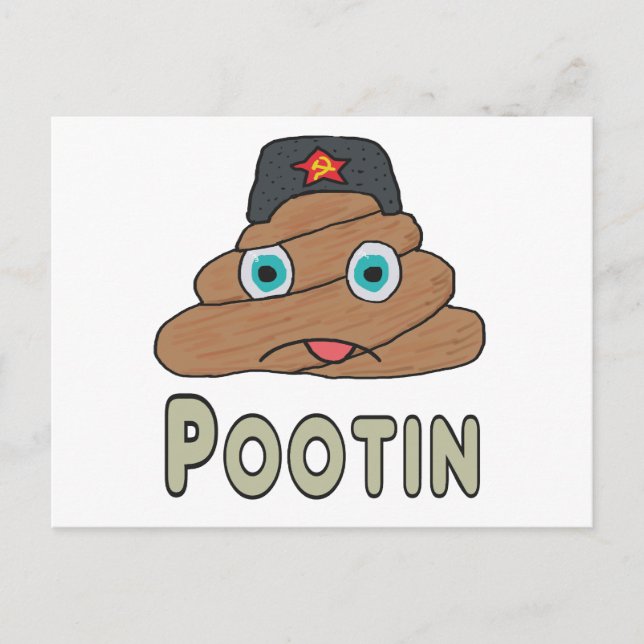 Pootin - Anti-Putin Vykort (Framsida)