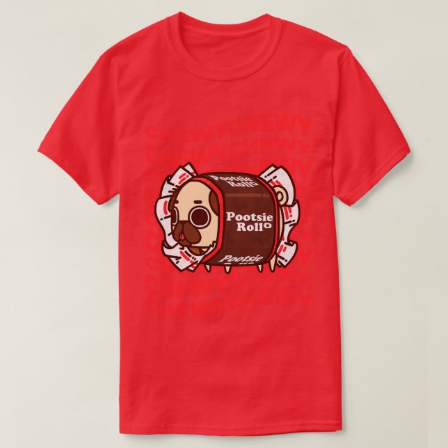 Pootsie Roll Puglie T Shirt (Design framsida)
