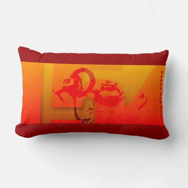 Pop 2015 Ram Får- och getår - Pillow Lumbarkudde (Framsida)