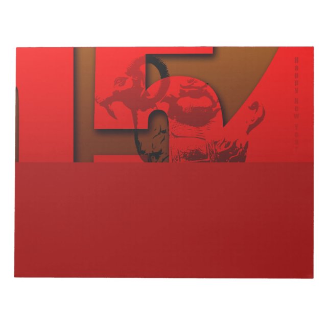 Pop 2015 Ram fårgetår - Anteckningsblock (Framsida)