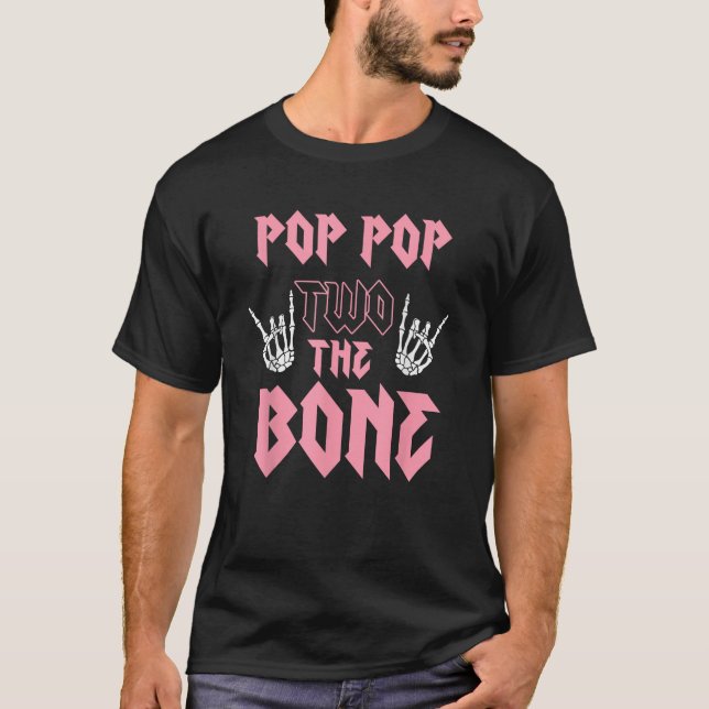 Pop 2: benfödelsedag 2 år gammal födelsedag t shirt (Framsida)