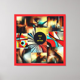 POP & AFTER - ABSTRATO - Impressão em tela Canvastryck
