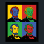 Pop Art Abraham Lincoln Poster<br><div class="desc">Konsgrafiken "Pop Art Abraham Lincoln" som är designad av Creative visar en ikonisk Abraham Lincoln porträtt i en fyradagarspopkonst biet! Det här är en underbar gåva till familj, vänner eller ett avtal för dig själv! Den här lustiga grafiken är ett underbart tillägg till någons stil. Kreativa är en ledande skapare...</div>