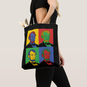 Pop Art Abraham Lincoln Tygkasse