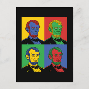 Pop Art Abraham Lincoln Vykort