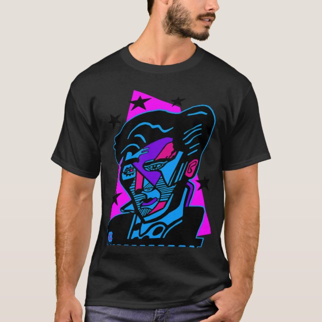 Pop Art Abstrakt Hollywood Stars av CBaum T Shirt (Framsida)