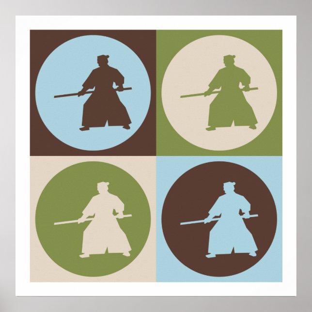 Pop Art Aikido Poster (Framsidan)