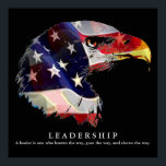 Pop Art American Flagga Eagle Leaeness Poster<br><div class="desc">Freedom & Courage Motivational Eagles Bilder - Fearsome Patriotic Eagle - Pop Art Syle American Eagle Landing Image - Sephia Brown Tones Watercolor Effect American Örn - Fearless American Örn: Flies American Eagle Bilder - örn är USA:s nationalfågel och symbol.</div>
