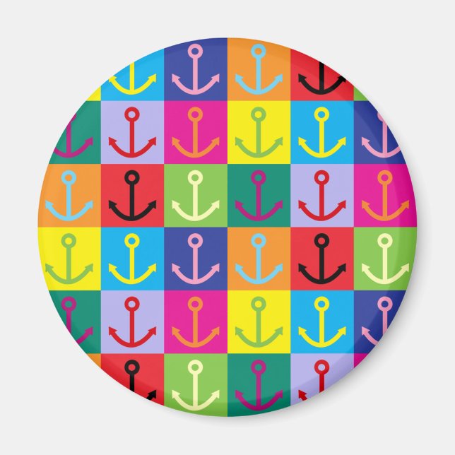 Pop Art Anchor Magnet (Framsidan)