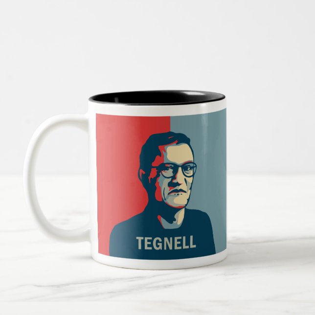 Pop art Anders Tegnell Två-Tonad Mugg (Vänster)