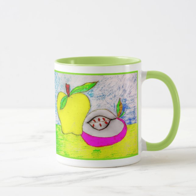 Pop Art-äpplen Mugg (Höger)