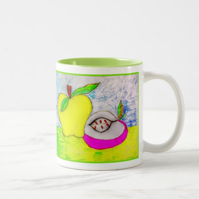 Pop Art Apples Beverage Mugg (Höger)
