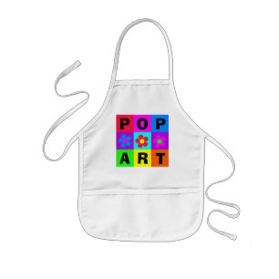 "Pop Art Apron for Children" Barnförkläde