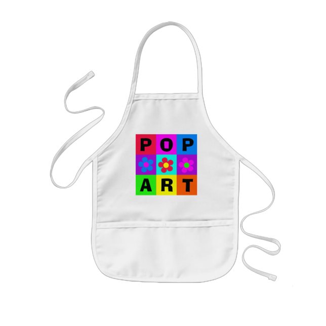 "Pop Art Apron for Children" Barnförkläde (Framsidan)