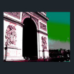 Pop Art Arc de Triomphe Poster<br><div class="desc">"Pop art-inspirerad poster om L'Arc de Triomphe i Paris".</div>