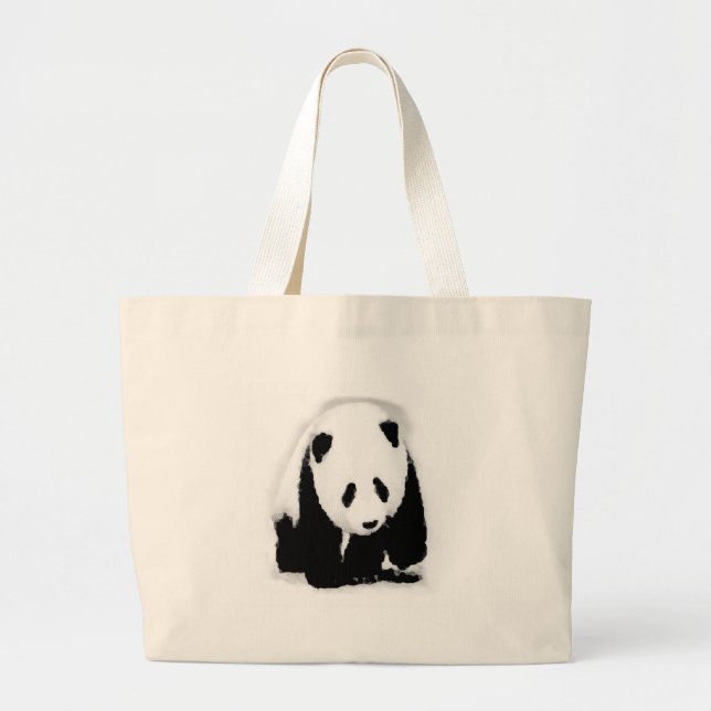 Pop Art Baby Panda Jumbo Tygkasse (Framsidan)