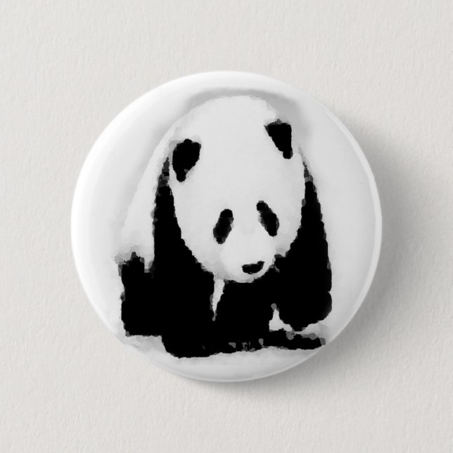 Pop Art Baby Panda Knapp (Framsida)