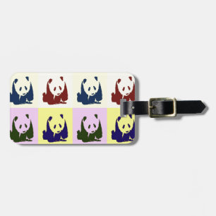 Pop Art Baby Pandas Bagagebricka