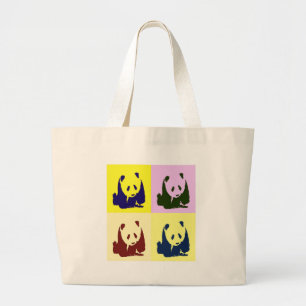Pop Art Baby Pandas Jumbo Tygkasse