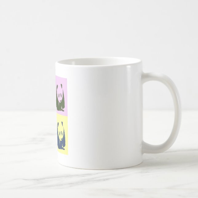 Pop Art Baby Pandas Kaffemugg (Höger)