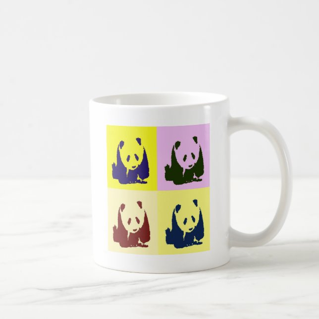 Pop Art Baby Pandas Kaffemugg (Höger)