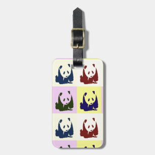Pop Art Baby Pandas Luggage Tagg Bagagebricka